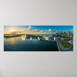 Poster Miami Panorama Photo