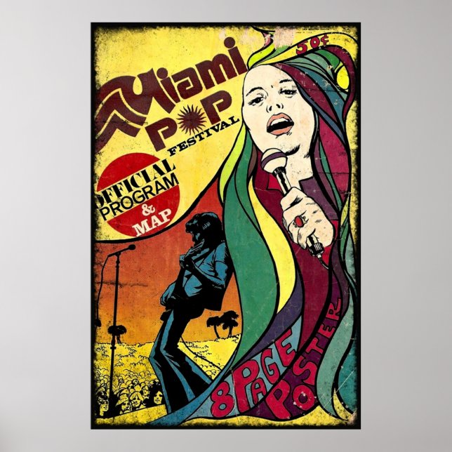 POSTER MIAMI POP FESTIVAL CLASSIQUE (Devant)