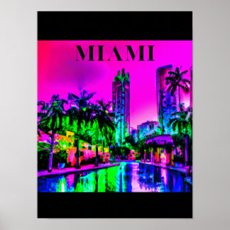 Poster Miami Vintage