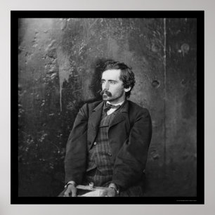 Poster Michael O'Laughlin, Conspirateur Lincoln 1865