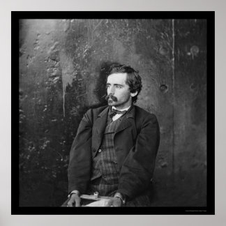 Poster Michael O'Laughlin, Conspirateur Lincoln 1865