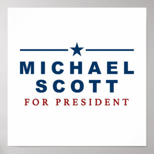 Poster Michael Scott pour le président Bureau