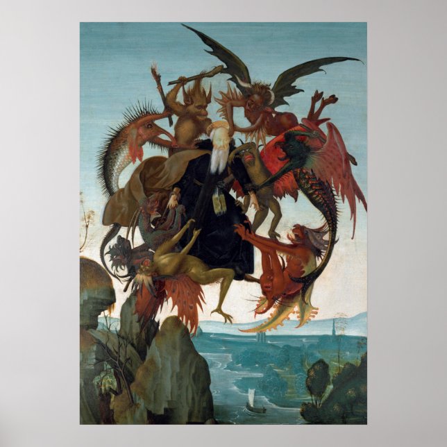 Poster Michel-Ange - Le tourment de Saint-Antoine (Devant)