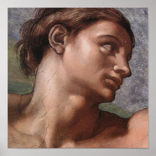 Poster Michelangelo Création Adam Dieu Art