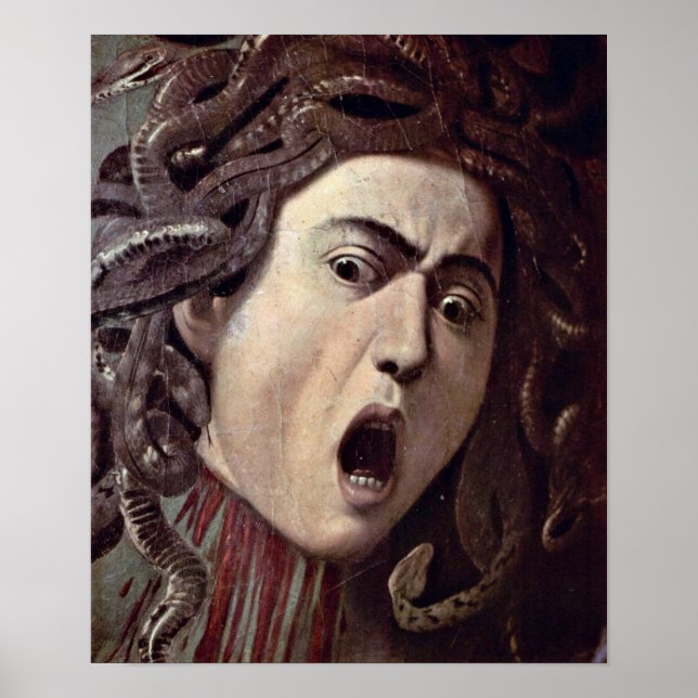 Poster Michelangelo da Caravaggio - Le chef de la Medusa (Devant)
