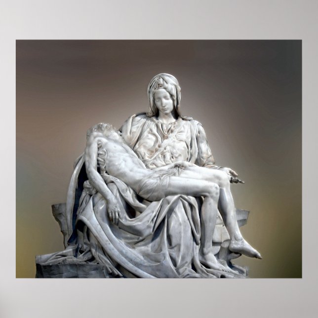 Poster Michelangelo - La Pieta (Devant)
