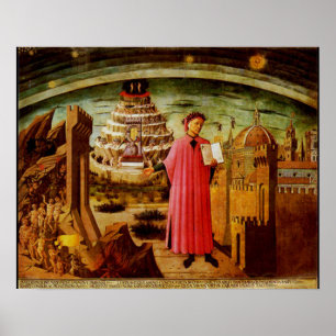 Poster Michelinos Fresco Dante and the Devine Comedy