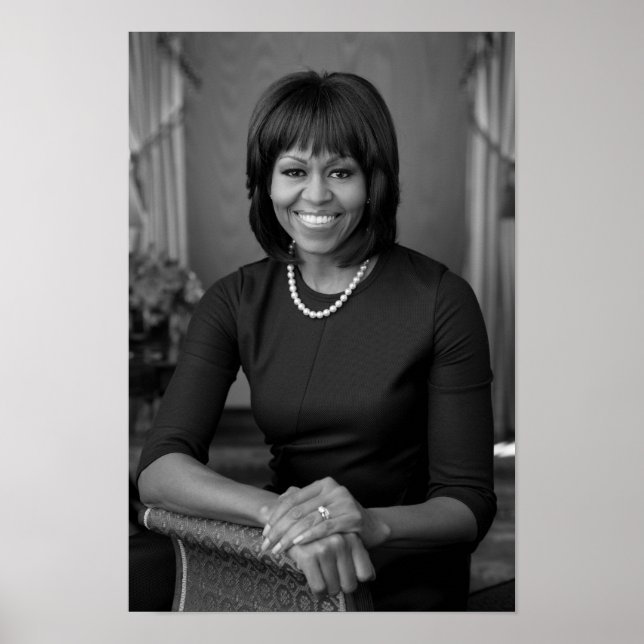 Poster Michelle Obama Portrait Officiel - 2013 (Devant)