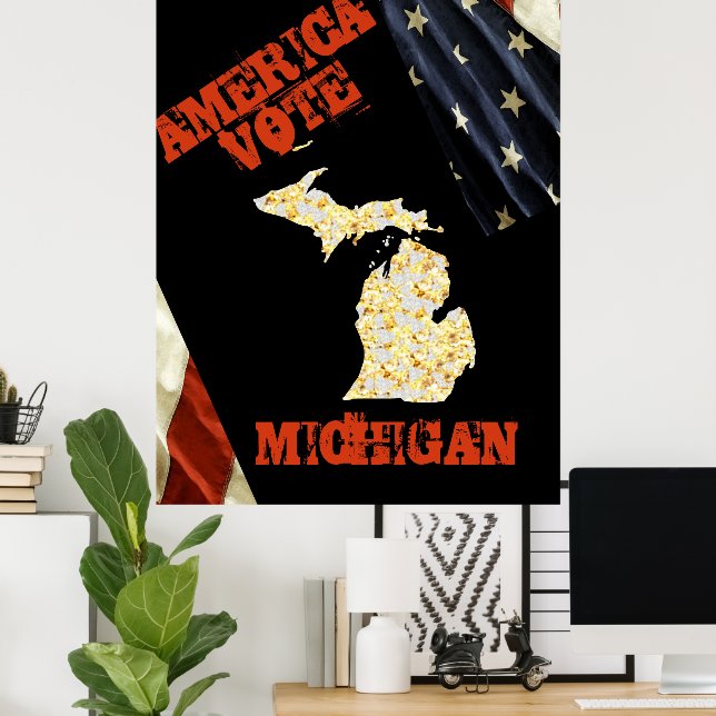 POSTER MICHIGAN  (Bureau à domicile)
