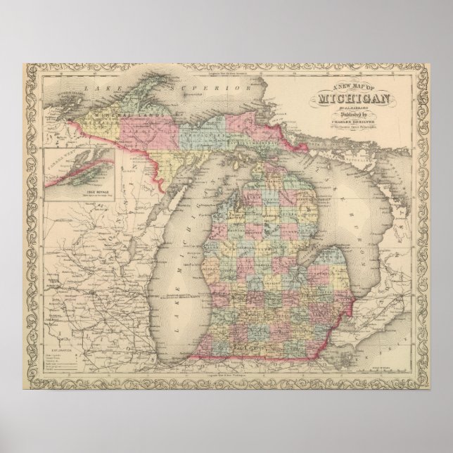 Poster Michigan (Devant)