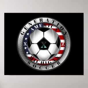 Poster Michigan State Generation X American Soccer