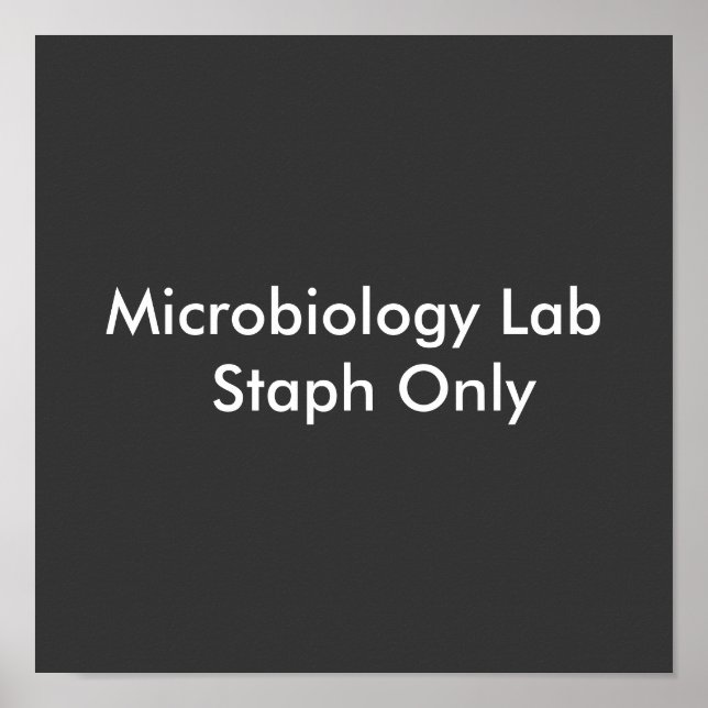 Poster Microbiologie Lab Staph uniquement (Devant)