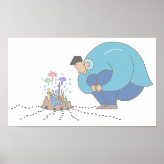 Poster Microcosme à vos pieds.