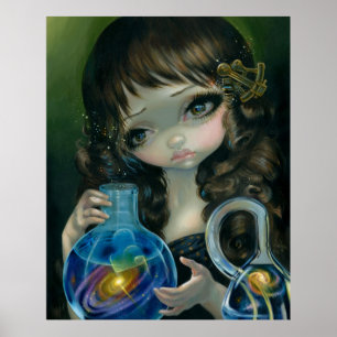 Poster Microcosme :  Art d'inculte d'oeil d'IMPRESSION