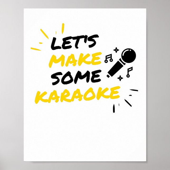Poster Microphone Karaoke (Devant)