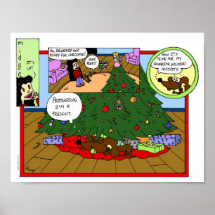 Poster Midge "Christmas Tree Comic"