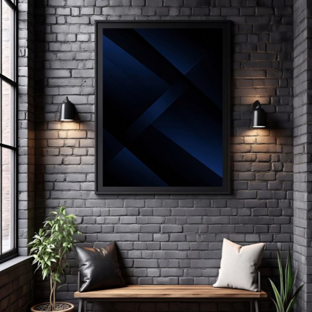 Poster Midnight Blue Depth (Créateur téléchargé)