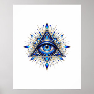 Poster Midnight Sapphire Eye