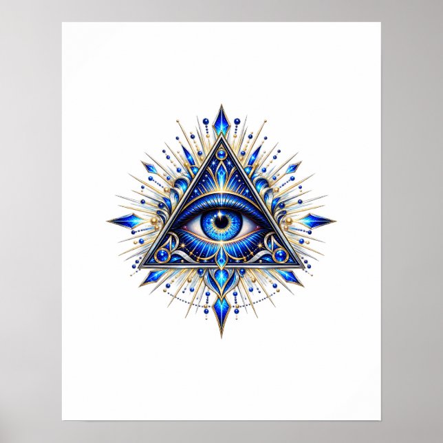 Poster Midnight Sapphire Eye (Vorne)