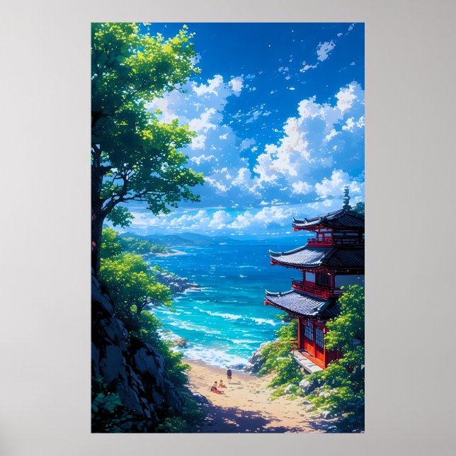 Poster Midori to Umi no Michi  (Devant)