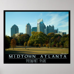 Poster Midtown Atlanta - Piedmont Park