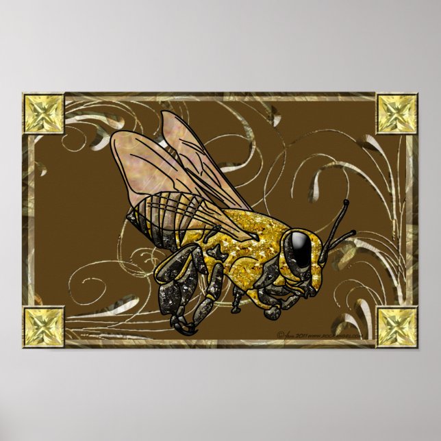 Poster Miel Bee (Devant)