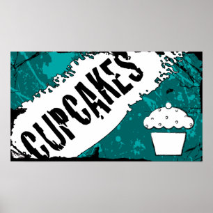 Poster miettes cupcakes