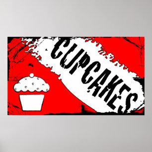 Poster miettes cupcakes
