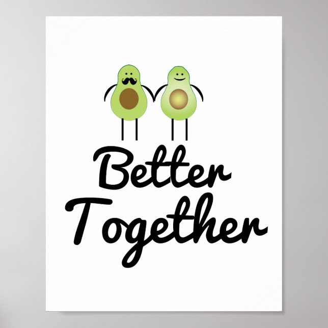 Poster Mieux ensemble Avocado couple (Devant)