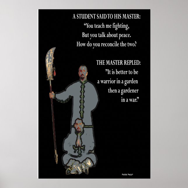 Poster Mieux vaut être guerrier (Devant)