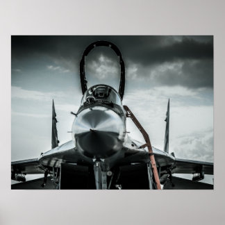 Poster MIG-29 Fulcrum de l'armée de l'air polonaise