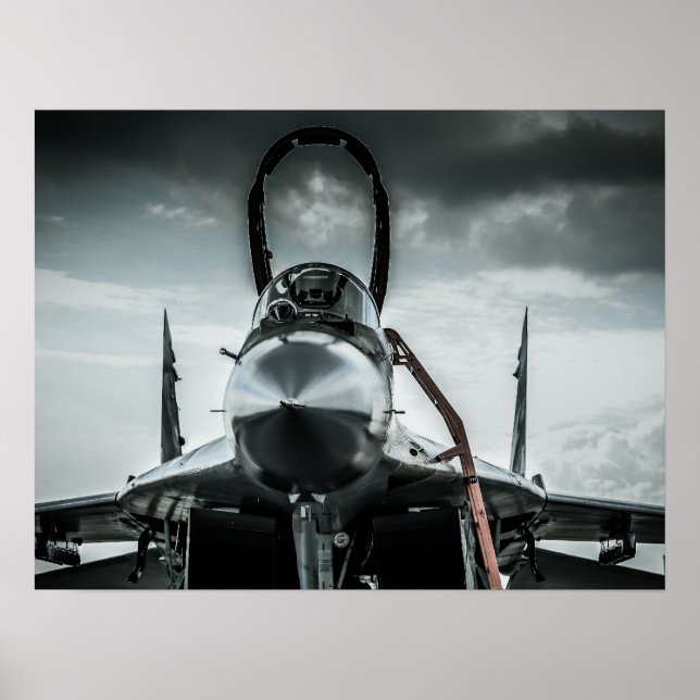 Poster MIG-29 Fulcrum de l'armée de l'air polonaise (Devant)