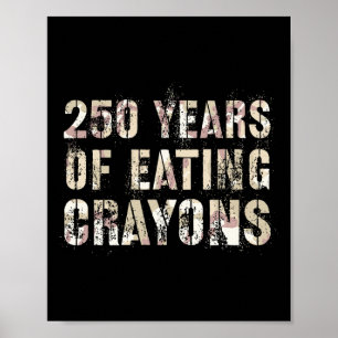 Poster Mignon 250 ans de consommation de crayons Équipe d
