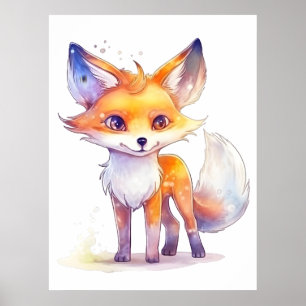 Poster mignon Baby Fox