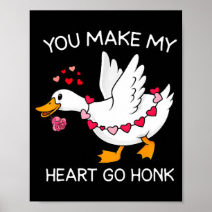 Poster Mignon Drôle Dinde Ridicule Vous Faites Mon Cœur F