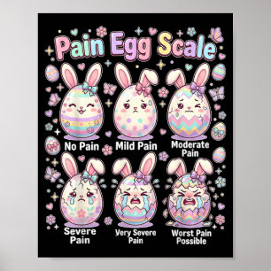 Poster Mignon Lapin Médical Œuf Pâques Infirmière Douleur