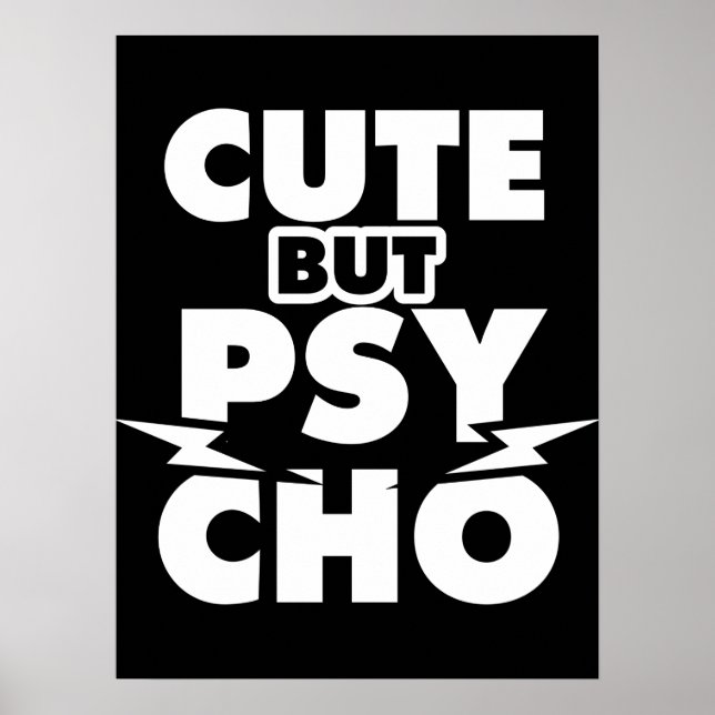 Poster Mignon Mais Psycho (Devant)