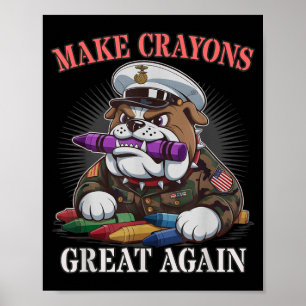 Poster Mignon Rend Les Crayons Géniaux Soldat Frère Milit