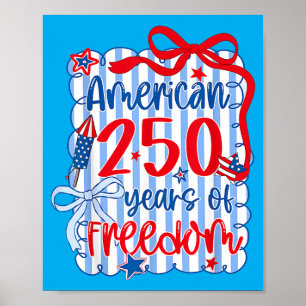 Poster Mignonne Américaine 250 Ans Fille Dom Enfants 250è