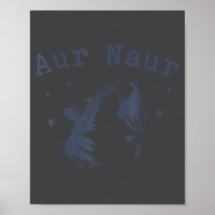 Poster Mignonne Aur Naur Chat Maman Folle