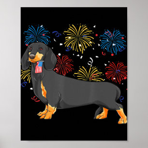 Poster Mignonne Dachshund Doxie Lover Weiner Chien Maman 