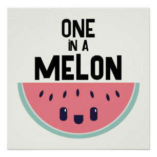 Poster Mignonne Dans Un Melon Watermelon