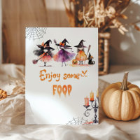 Mignonne Dégustez un peu de nourriture Sorcières C
