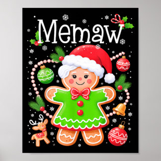 Poster Mignonne famille en pain d'épices de Memaw pour No