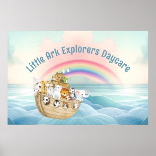 Poster Mignonne garderie Noah's Ark Business