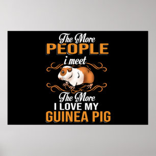 Poster Mignonne Guinea Pig Mom