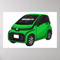Mignonne micro-voiture verte