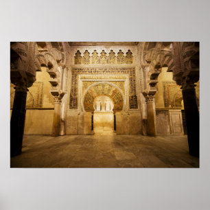 Poster Mihrab de la Mezquita à Cordoue