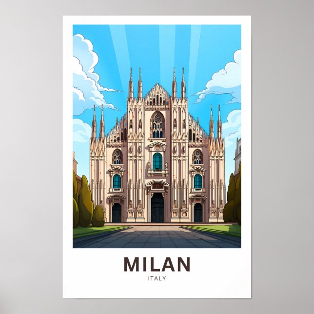 Poster Milan Italie Imprimer (Devant)