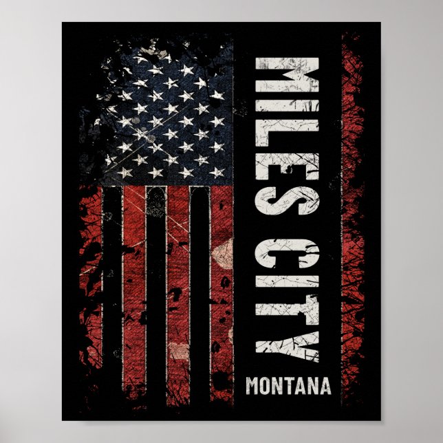 Poster Miles City Montana (Devant)